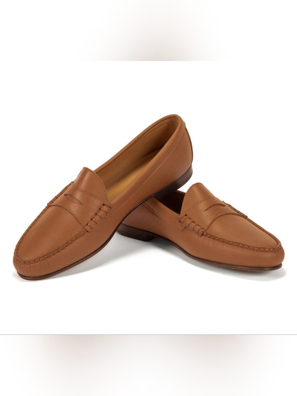 Jay Butler Cromwell Penny Loafer Caramel Brown Men's Size 7 Unisex